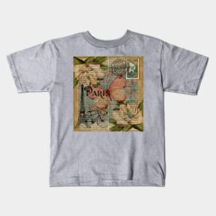 Paris post card print Kids T-Shirt